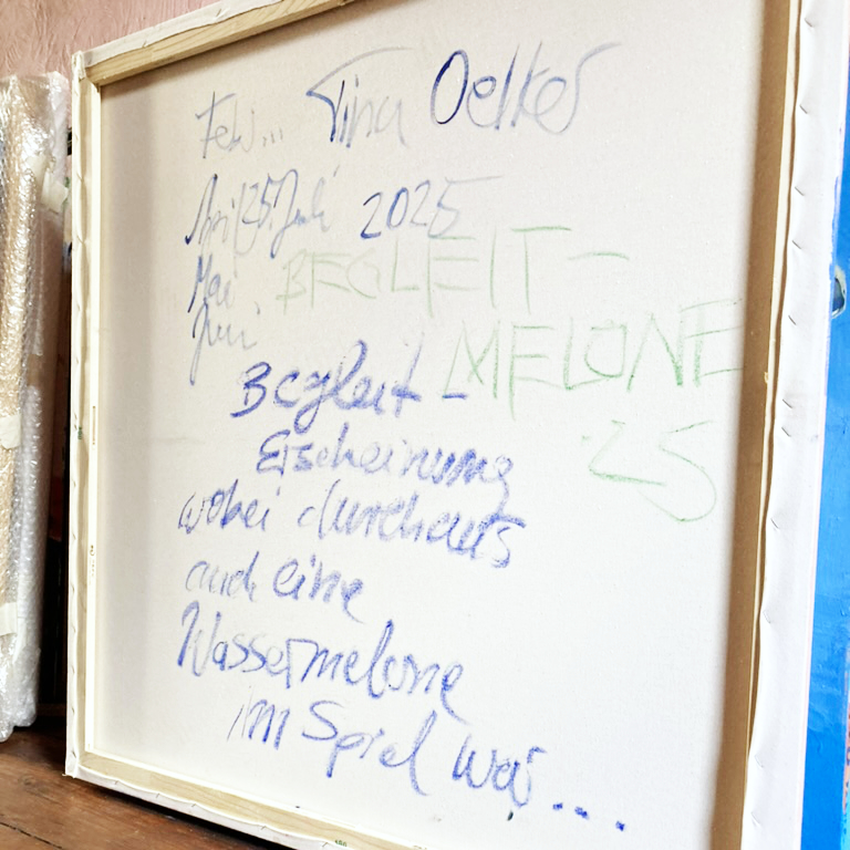 Tina Oelker, 25 Farben Stockhom, Begleitmelone 2025