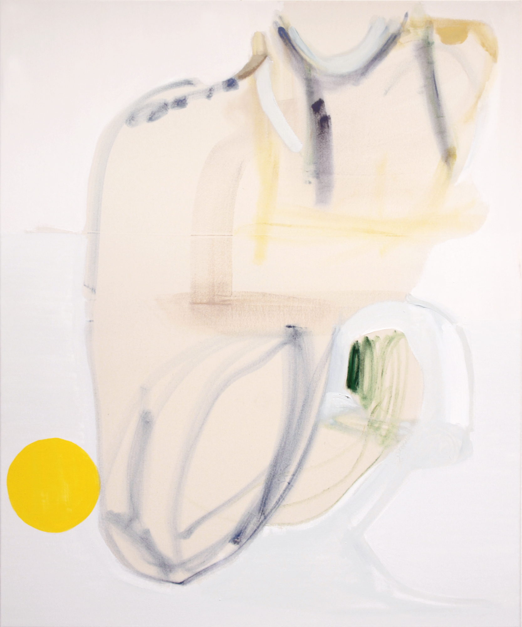 Drinking tea with the abstract human